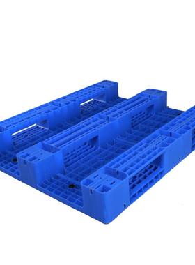 管121网格川塑料托盘可加A20#钢塑胶卡板蓝色字加厚仓库叉车0托盘