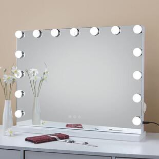 化妆化妆镜面式桌专业化妆镜带灯台化妆师化妆镜l66ed灯泡专台用