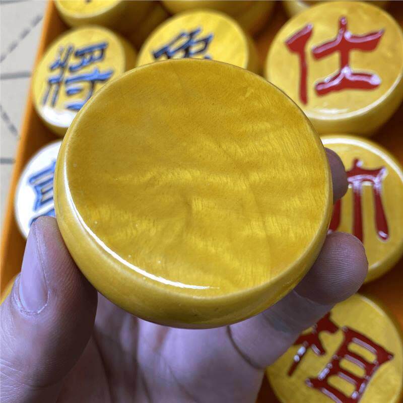 中国棋象丝楠木六材分大叶桢楠阴BIH雕隶书实木质象棋皮革棋盘套