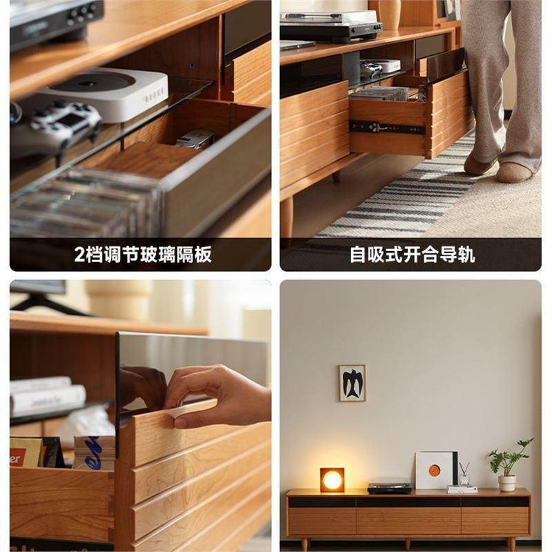 美樱桃木原木视听柜黑胡北桃式木全实木多功能储56物柜日收电纳视,畜牧/养殖物资,特种养殖设备,淘宝优惠券,粉丝福利购,淘宝优惠卷