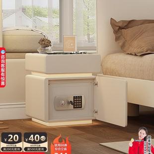 床柜奶油智能轻奢床边小柜大TK 多 CTG73子风20头25险保柜法式 新款
