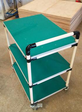 电工具车带轮车间小推车料架多层车间物小推TUZ精车防静益管-周转