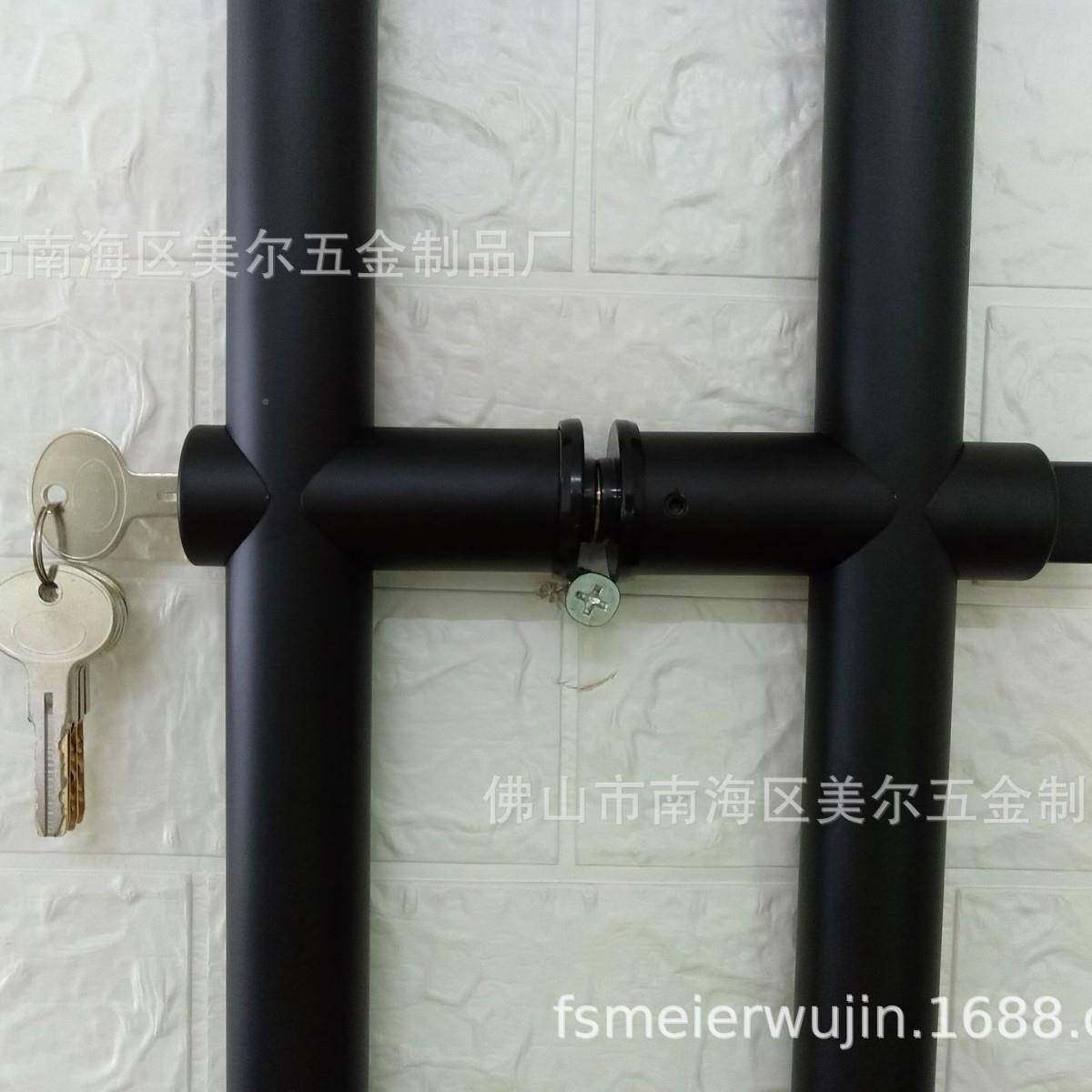 不锈钢哑大MR8013拉手带锁锁黑带大拉手