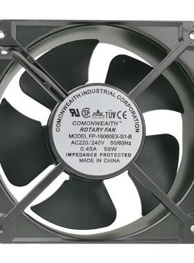 200*20*60mm20*20m065W散热风扇DSCAC220V/380VFP-20060EcX-S1-B
