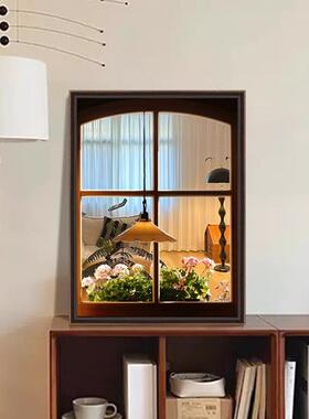 法式古风饰窗卧户镜面装中画复SN200808古客厅桌面摆件空间延伸餐