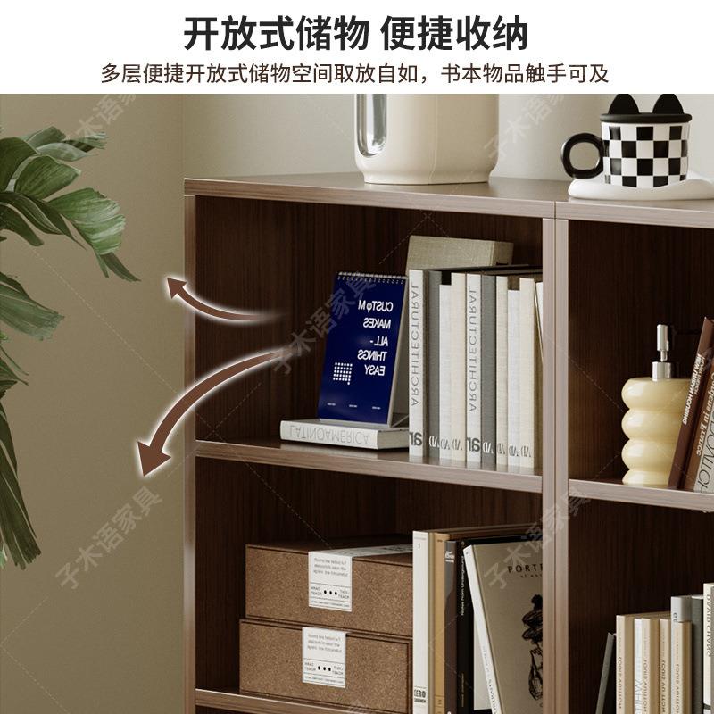电视柜客厅家用2025新款小户型简约落地收纳储物一体靠墙组合书柜
