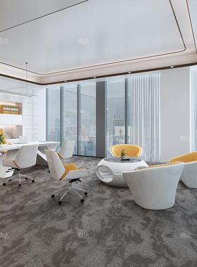 漆白板总裁时尚简约经理桌医美咨询桌创意白色办老公大烤班304B台