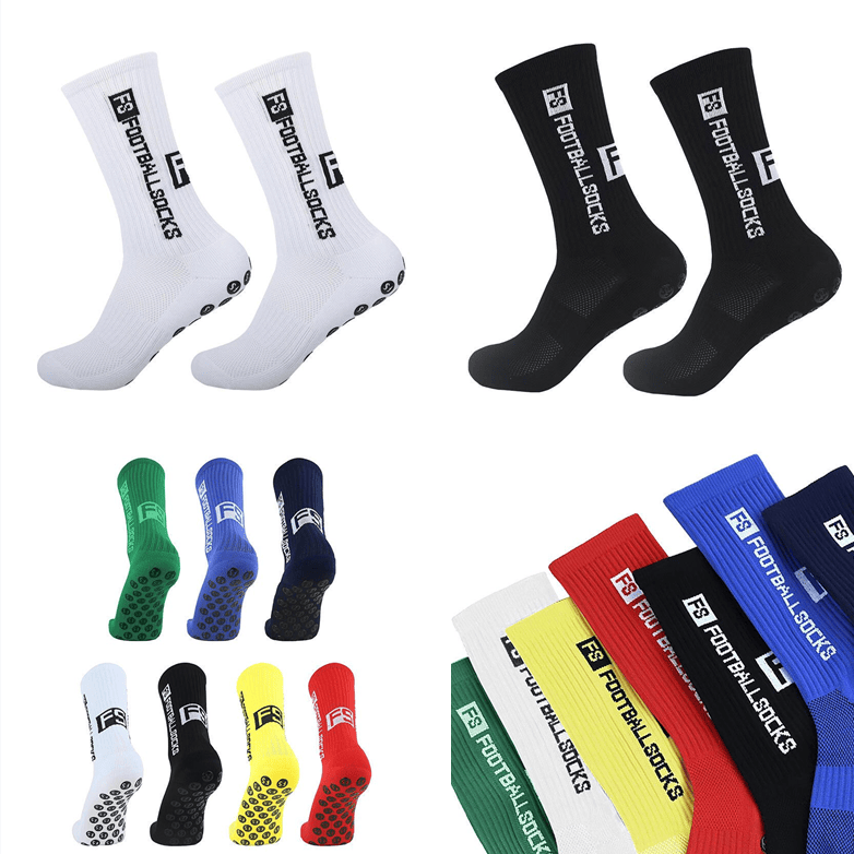 成人FS足球袜点胶防滑袜加厚毛巾底耐磨高筒袜比赛训练男袜运动袜