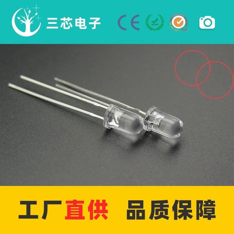 含齐纳管白光抗静电二极管5mm圆头白光含齐纳管抗静电白灯