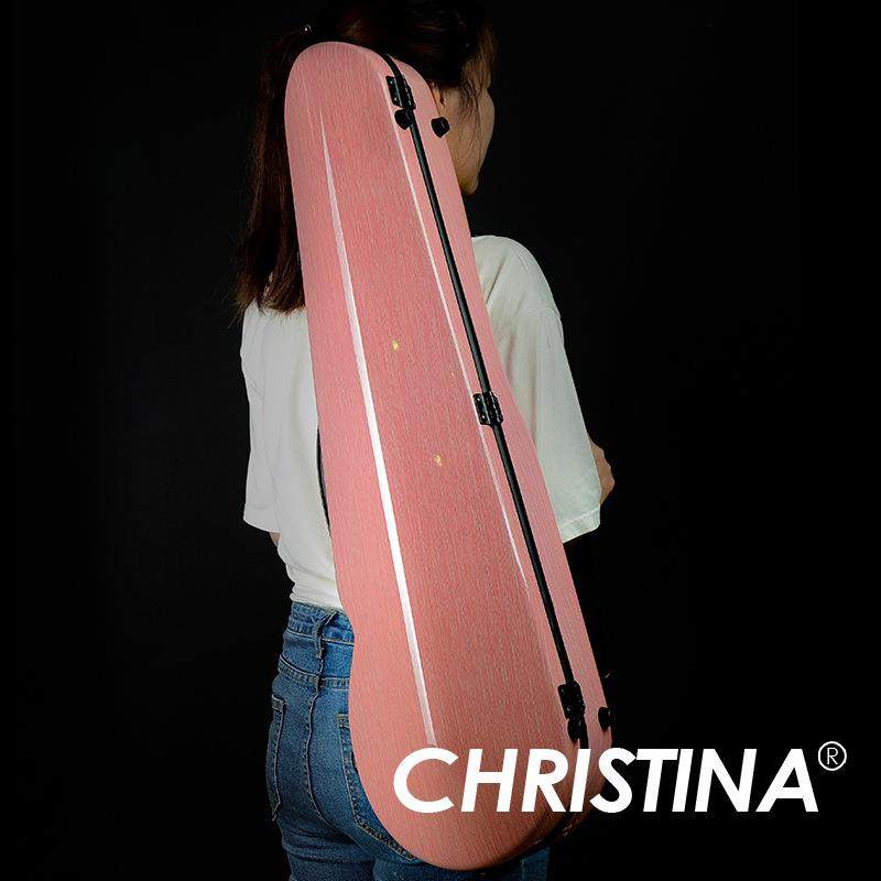 小提琴琴盒4/4尺寸专业粉色小提琴盒子男女提琴盒