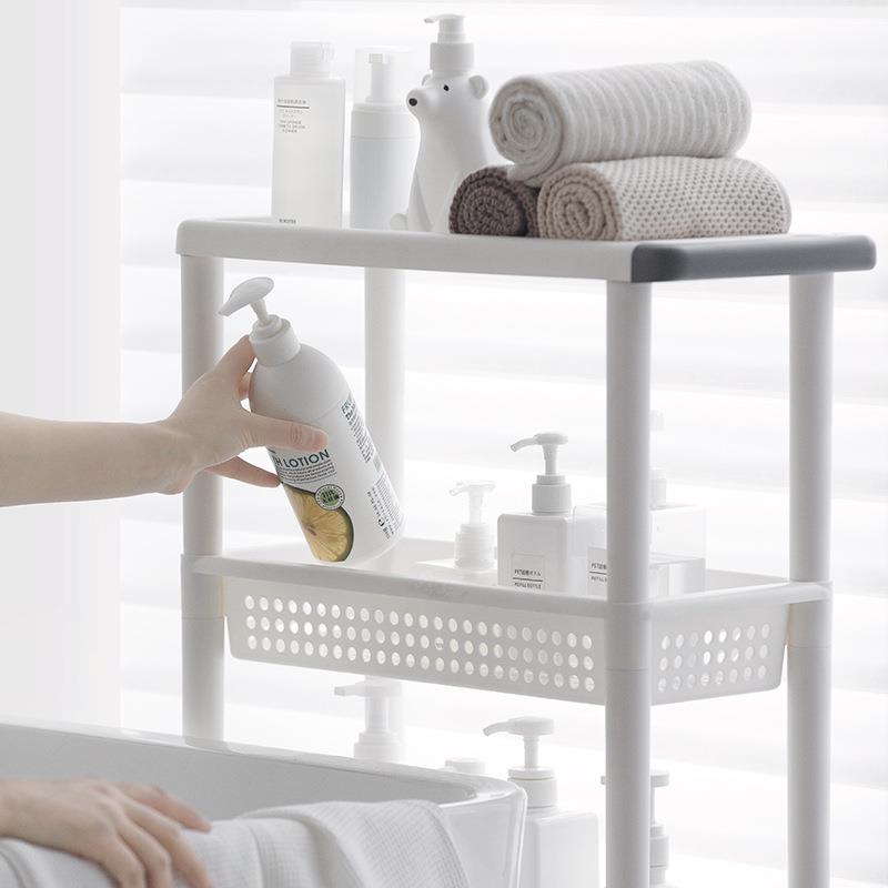 茶花置物架厕所浴室架子脸盆收纳架洗手间置物架落地架