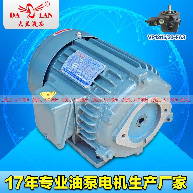 1.5KW2.2KW大兰DALAN液压VP20油泵专用电机组DL-802-4-0.75KW