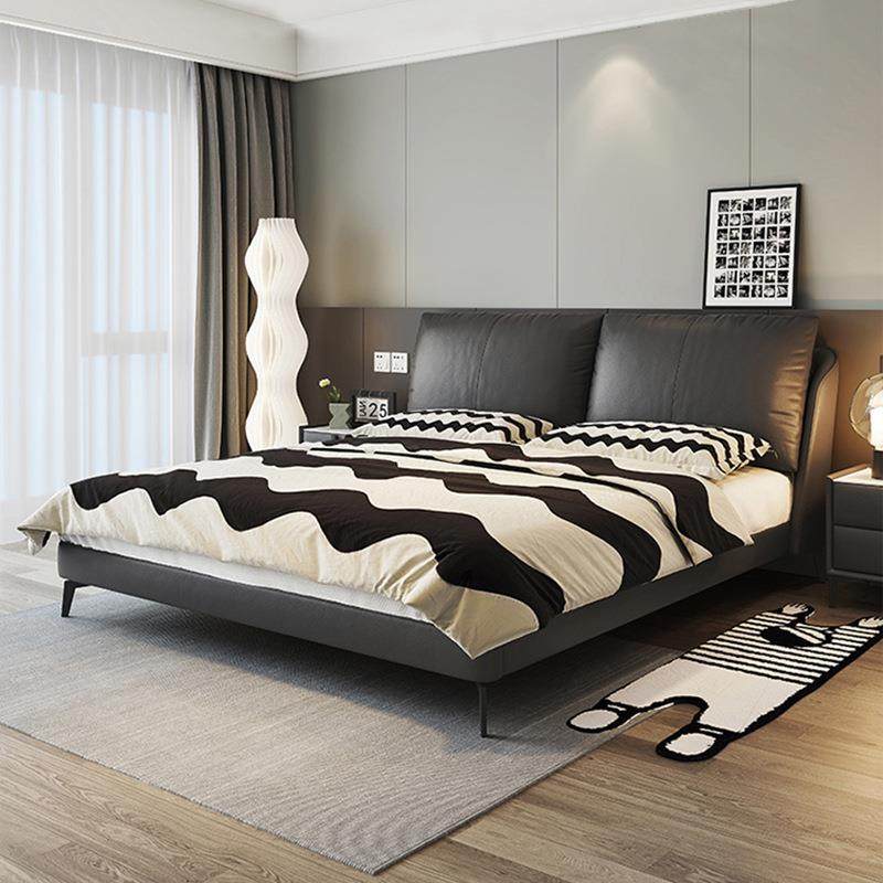 极简纳帕真皮床主卧高端大床轻奢现代简约双人床新款网红软包婚床,基础建材,脚轮/万向轮,淘宝优惠券,粉丝福利购,淘宝优惠卷