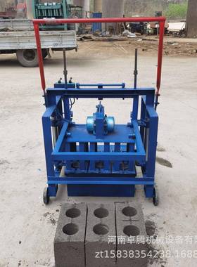 小型空心砖制造机械路边石块铺路制砖机柴油机液压空心水泥砌块机