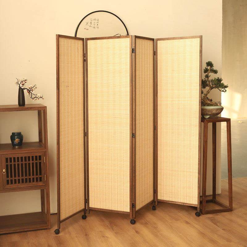 玄关日式复古可移动折叠房间卧室遮新品推拉屏风隔断客厅简易滑轮,基础建材,脚轮/万向轮,淘宝优惠券,粉丝福利购,淘宝优惠卷