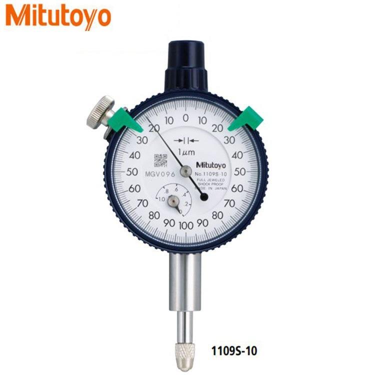 Mitutoyo三丰1109A-10千分表0-1mm小表盘指针式千分表带耳小表头