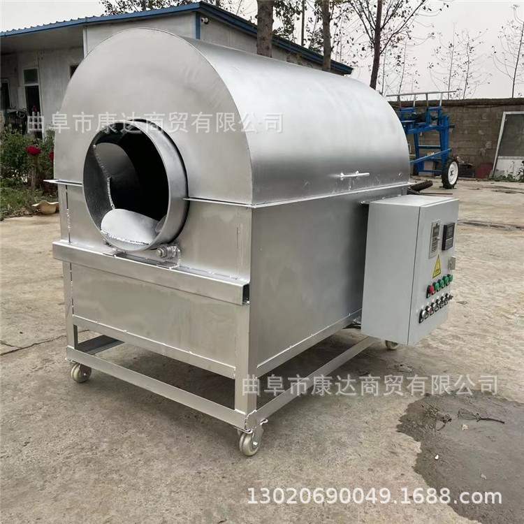 滚筒旋转混料机 各种干果炒货机器 板栗芝麻翻炒机 炒料机