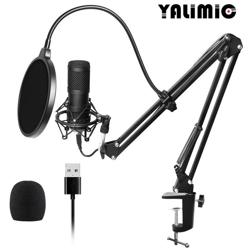 BM-800USB有线话筒套装内置USB声卡NB-35防喷网电容麦克风套装