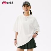 ecko红犀牛 白色上衣女夏 凉感洋气时髦减龄时尚 短袖 t恤男2025新款