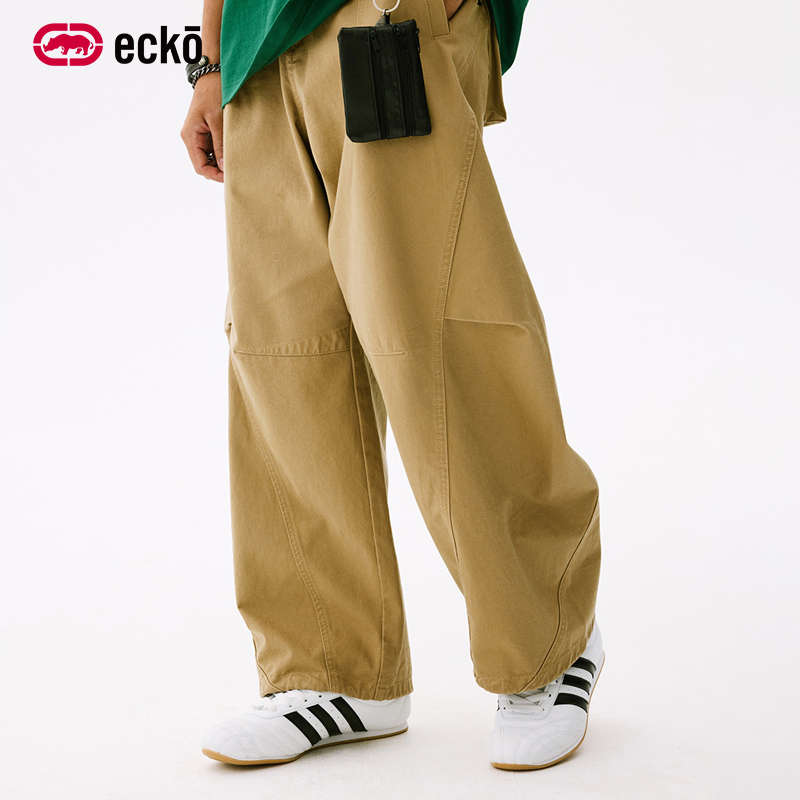 ecko红犀牛宽松直筒工装休闲裤