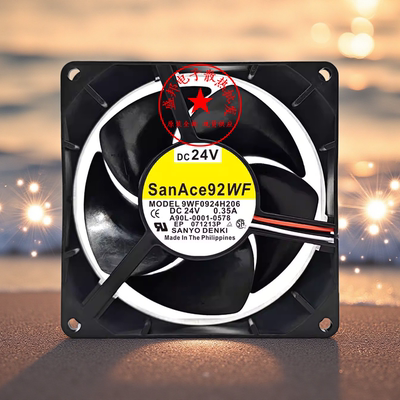 全新三洋 9WF0924H206 9032 DC24V 0.35A 9CM 发那科轴流散热风扇