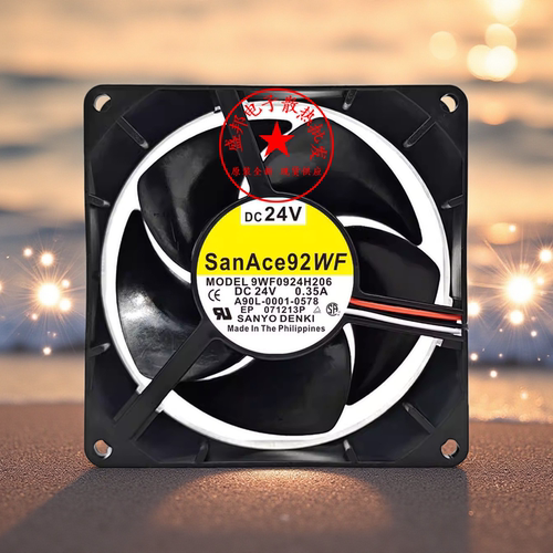 全新三洋 9WF0924H206 9032 DC24V 0.35A 9CM 发那科轴流散热风扇