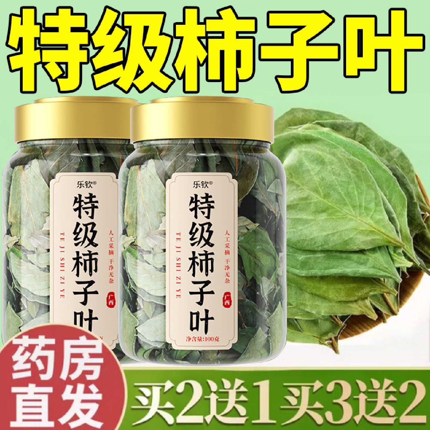 同仁堂柿子叶茶正品药食同源 当季新鲜柿叶泡旗舰店
