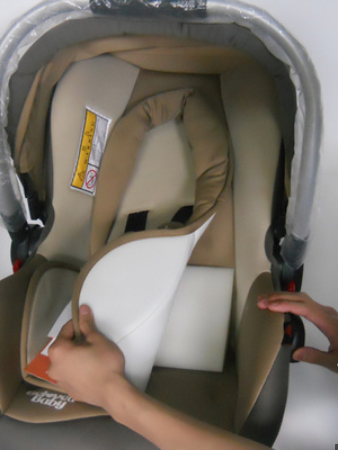 婴儿车载安全座椅护腰垫提篮式安全座椅护腰垫腰靠推车腰垫升级款