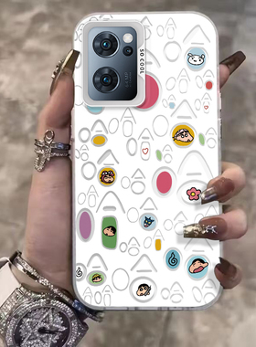 适用oppoReno7手机壳Reno7pro女新款opporone7SE全包防摔reon75G系列硅胶外壳opp0pp0ppor保护套5G撞色元气壳