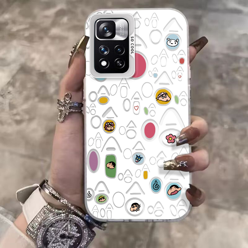 适用红米Note11Pro手机壳RedmiNote11保护套114G小米Redmi外壳noto11E软nont硅胶撞色元气壳全包防摔TPor+女