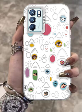 适用oppoReno6手机壳Reno6pro+新款opopreno65G全包防摔外壳reon十opp0pp0pporeno6软硅胶保护套女撞色元气壳