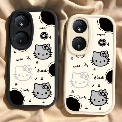 适用荣耀畅玩50plus手机壳60新款20/40s猫爪kt猫华为畅玩30puls全包防摔畅玩20pro硅胶套8c女生m软外壳9a卡通