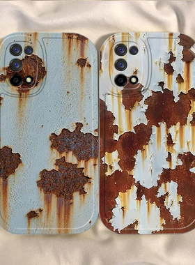 适用realme真我Q2手机壳RMX2177保护OPPO套realmeQ25G新款oppoq硅胶opporealmeq全包reaimeQ防摔锈迹斑斑男女