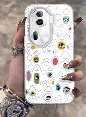 适用OPPOReno11手机壳OPPO新款Reno11Pro5G套OPPORone115G软硅胶reno系列全包防摔可爱女款撞色元气壳曲面屏