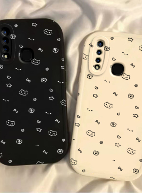 适用vivoz5x手机壳Z5新款vivoz6硅胶保护套viv0z3i标准版防摔vovit1全包viviz1星星猫咪vovoT2X男女viovz外壳