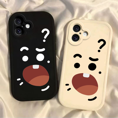 适用苹果16/15promax手机壳新款iphone14防摔13pro软12mini11pro全包78plus外壳xR惊讶表情x男女6s搞怪保护套