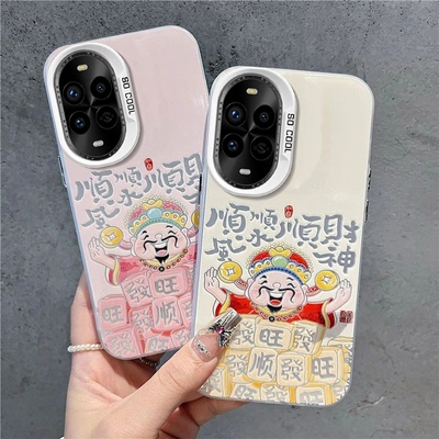 适用华为nova13pro/12手机壳11SENova10por顺风顺水顺财神Hinove9高级感novo8/7防摔n0va6女Hinava10PRO外壳