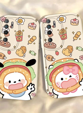 适用小米cc9Pro手机壳micc保护套M1910F4E新款ccp全包防摔ccpro硅胶por曲面屏c9女生外壳后曲屏可爱汉堡KT猫