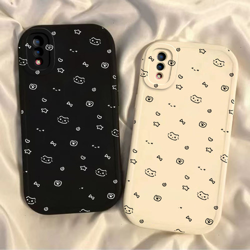 适用vivoY93手机壳Y9S新款vivo丫97硅胶vovoy85全包y93s防摔viviy83保护套Y81s星星猫咪viv0Y66i外壳y67a女款