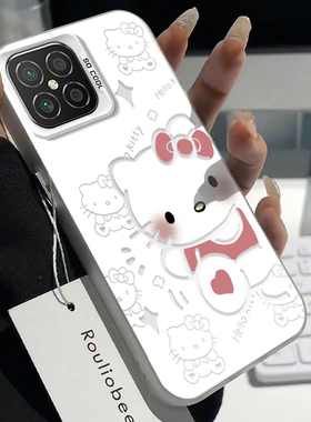 适用NzoneS7Pro+手机壳鼎桥M40/P50新款元气蝴蝶结KT猫鼎桥M40高级华为智选NZONES7Pro+全包防摔5gN8pro女生