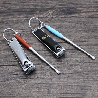 指甲剪带耳勺扣指甲剪和掏挖耳勺三件套指甲刀耳勺二合一