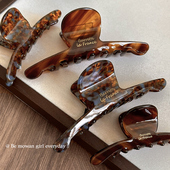 醋酸发夹女2026新款 秋冬发卡亚克力亮面夹子后脑勺盘发鲨鱼夹饰品