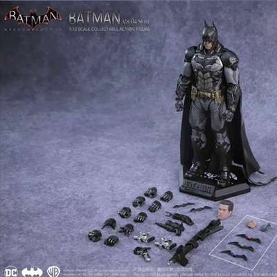 圆野文化 良品制造 1/12 阿卡姆骑士战衣蝙蝠侠 可动人偶
