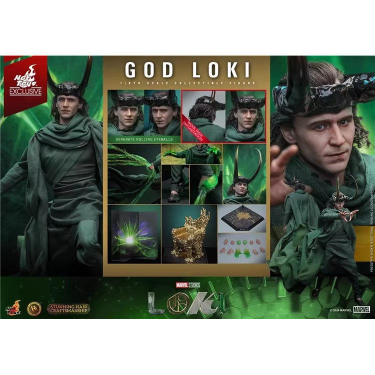 HotToys HT 1/6 洛基2 DX40 神洛基 GOD LOKI 胶发版