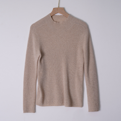 悦戎半高领通勤纯山羊绒打底衫