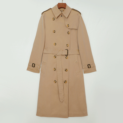 悦戎百搭大牌显瘦双排扣风衣