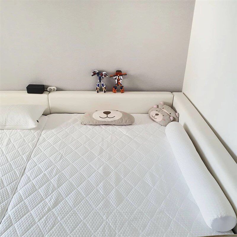 柏幕 二胎亲子床组合床拼接加宽双人床护栏围栏超大床3米BMC598B