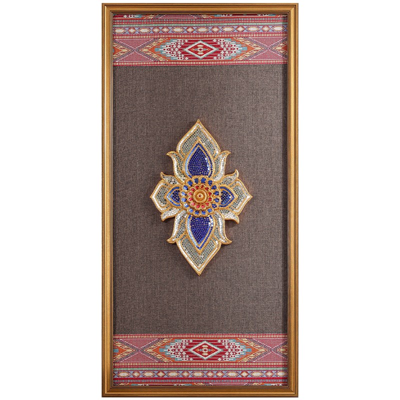 异丽东南亚风沙发背景墙装饰画泰式玄关客厅挂画卧室餐厅墙面挂件