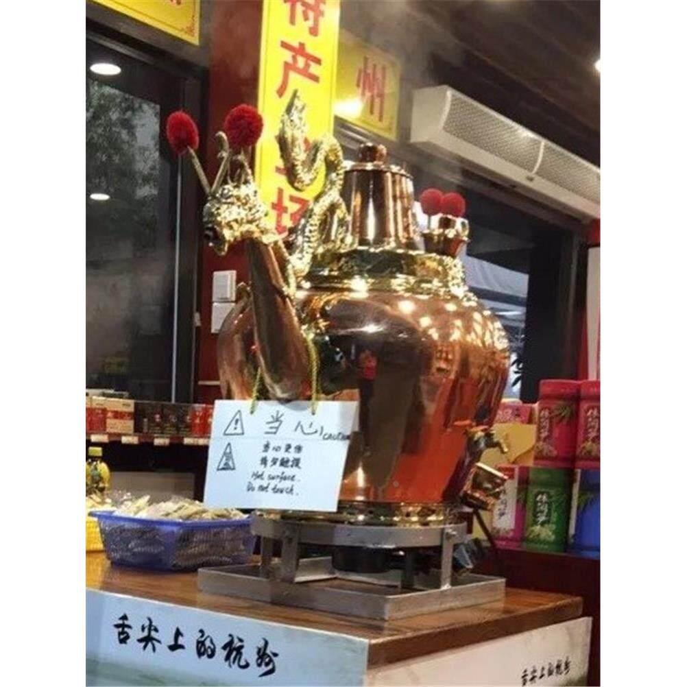 莲子粥笼嘴大铜壶加厚莲子羹老北京壶龙头可定做藕粉壶龙嘴大铜壶