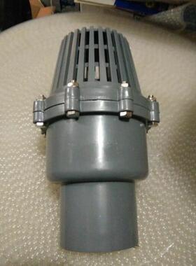 UPVC底阀塑料PVC底阀水泵底阀止回阀花蓝头75 90 110 140 160 200